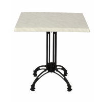     Continental 4 Leg Table Marble Square Werzalit Top