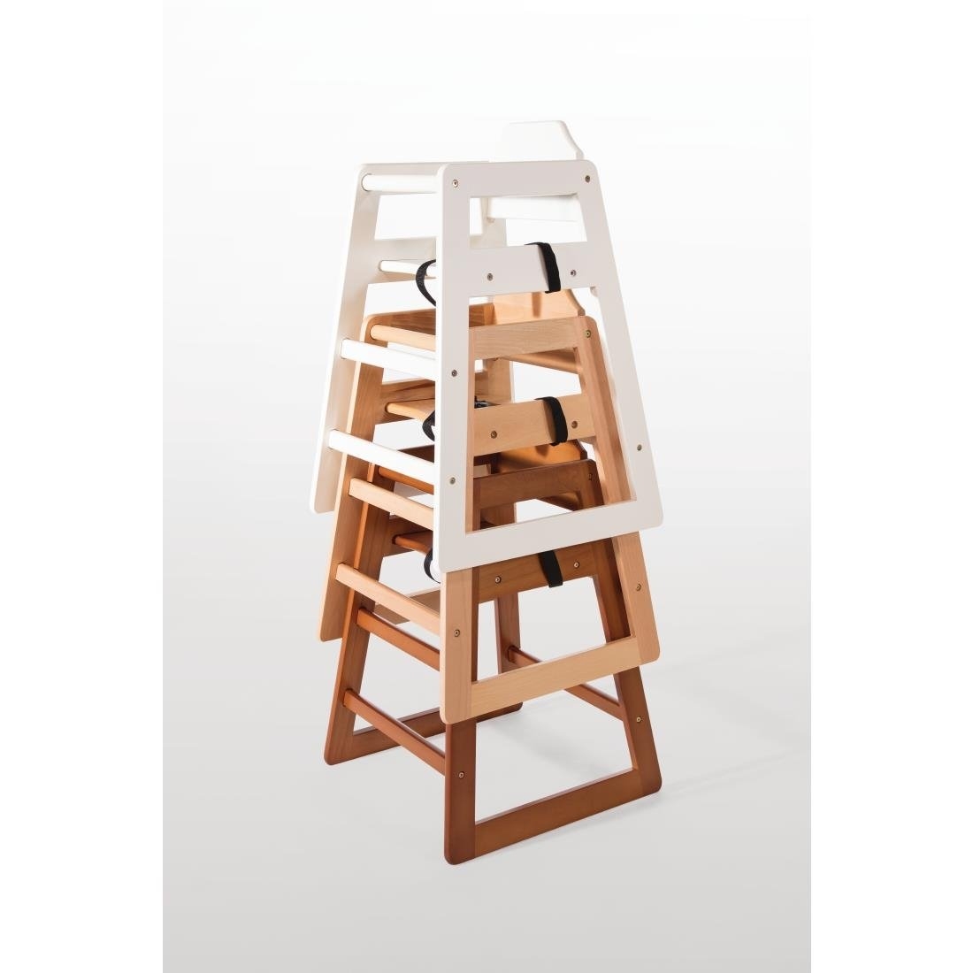 Bolero Wooden Highchair Natural Finish-20618