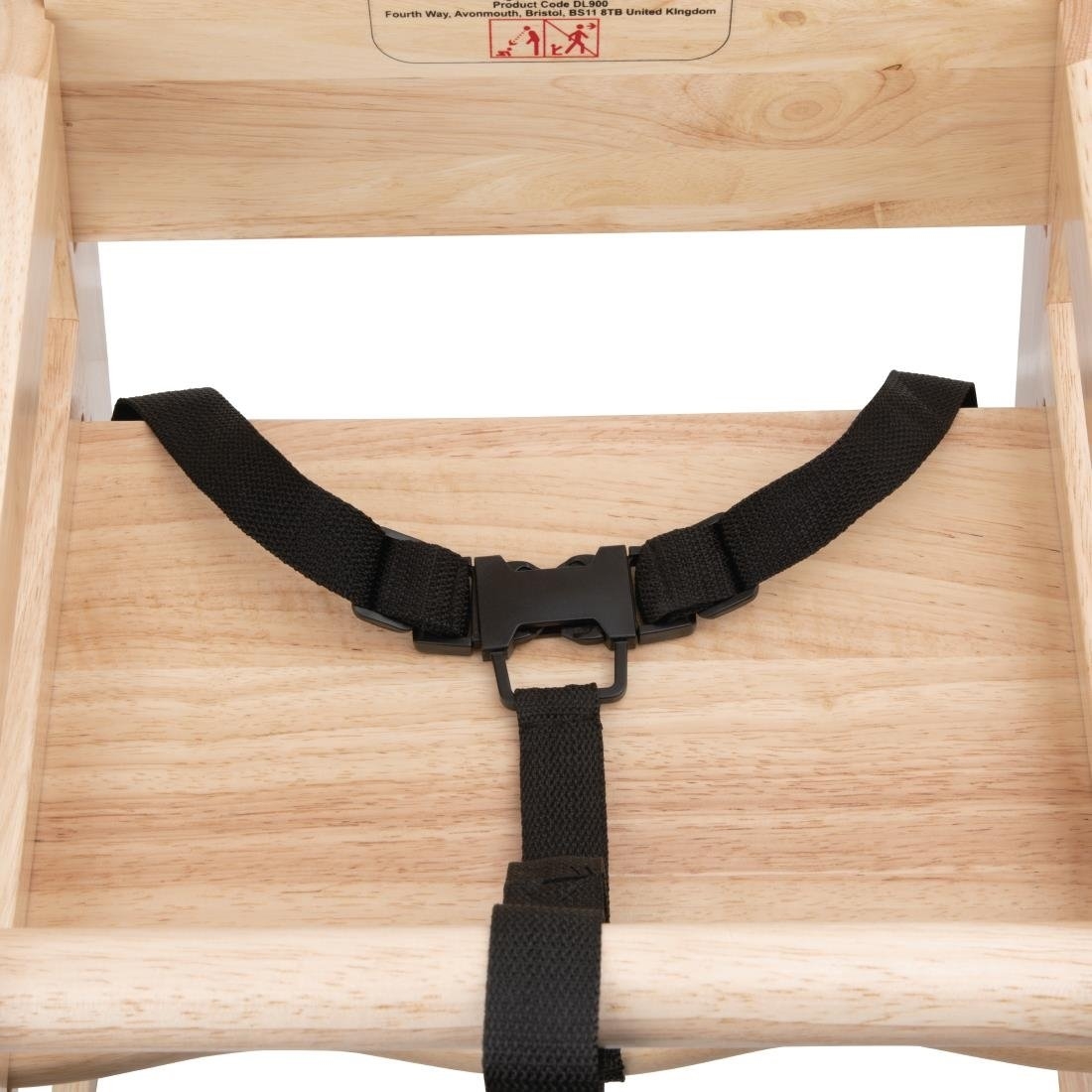 Bolero Wooden Highchair Natural Finish-20617