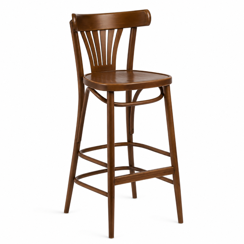 Bentwood Fanback Barstool-39015