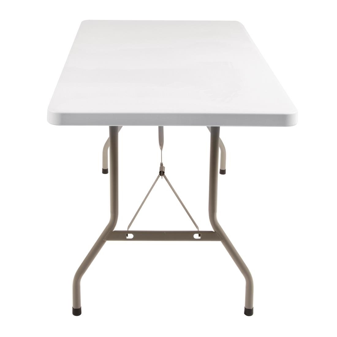 Bolero PE Rectangular Folding Table White 5ft-16607