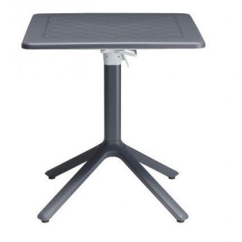 Eco folding table Anthracite 700 x 700mm Square-0