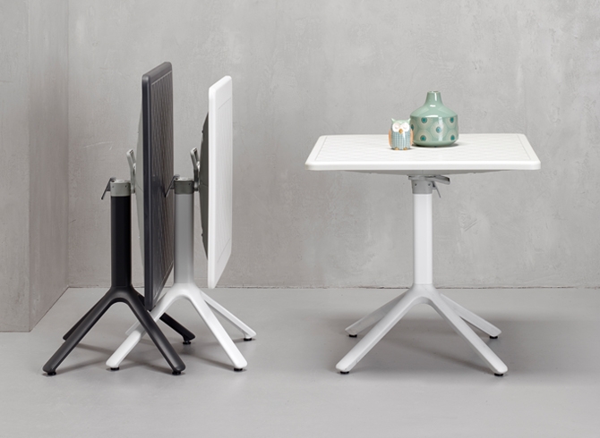 Eco folding table Anthracite 700 x 700mm Square-20315