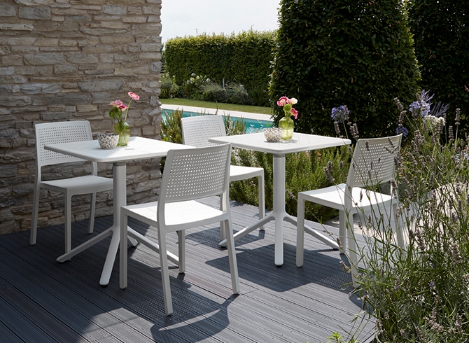 Eco folding table White 700 x 700mm Square-20323
