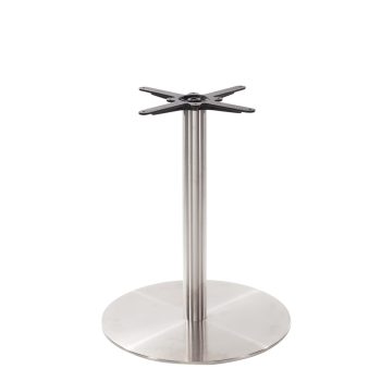 Dining Height Stainless Steel Table Base Round Large-0
