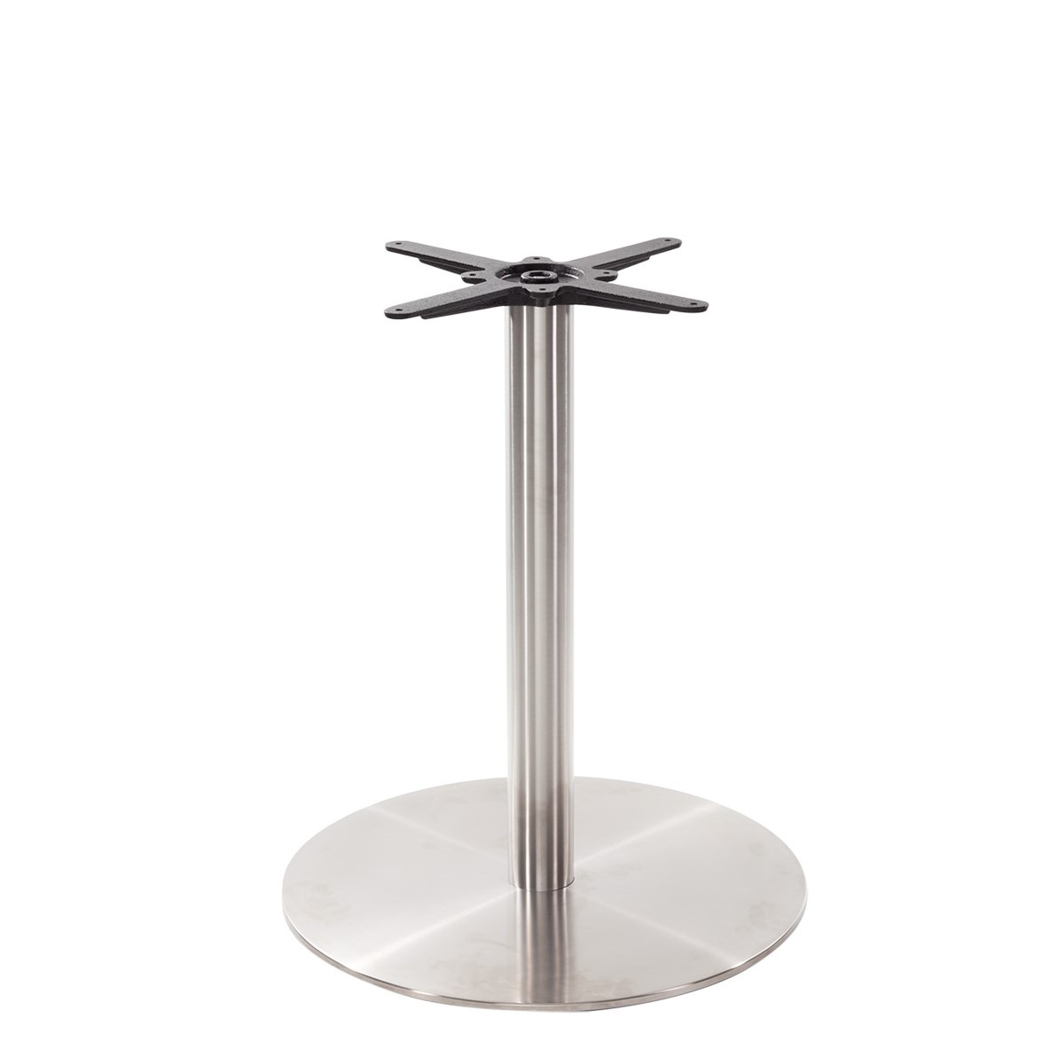 Dining Height Stainless Steel Table Base Round Large-0