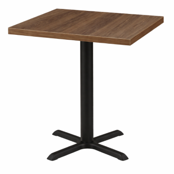 Cross Dining Table Square Walnut -0