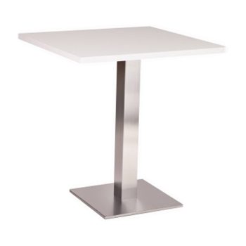 Stainless Steel Square Dining Table White-0