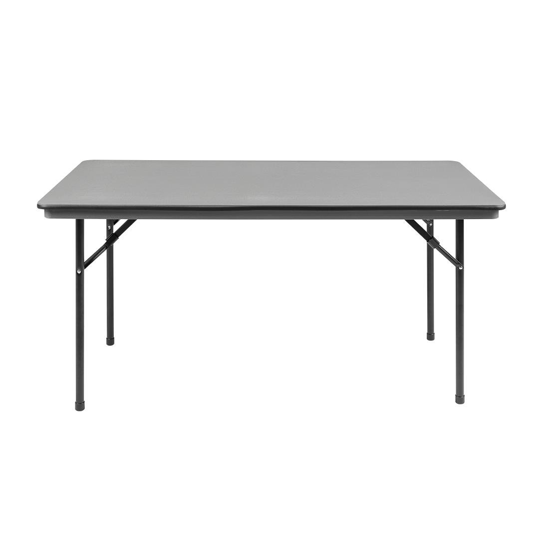 Bolero ABS Rectangular Folding Table Grey 5ft-22778