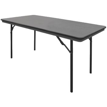 Bolero ABS Rectangular Folding Table Grey 5ft-0