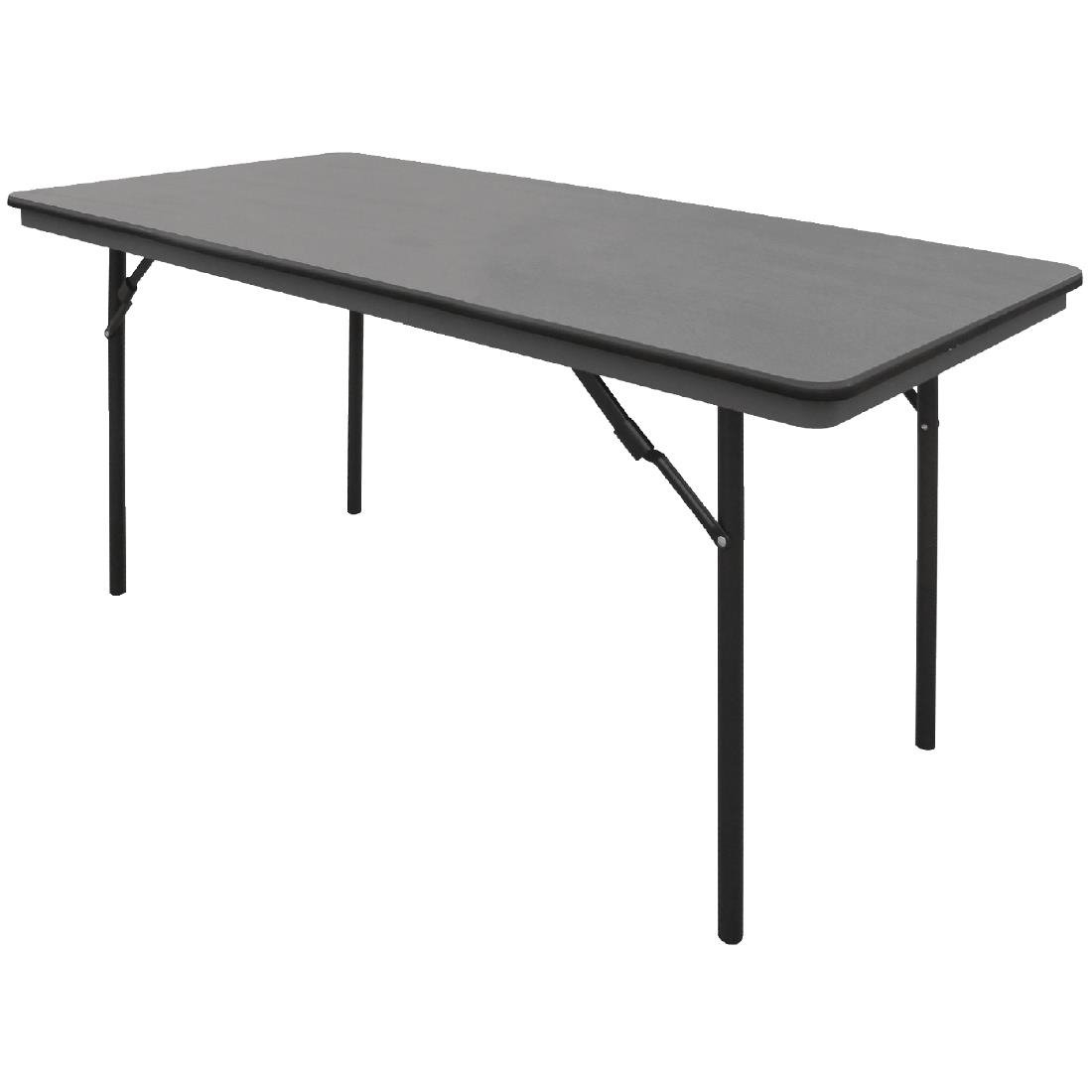 Bolero ABS Rectangular Folding Table Grey 5ft-0