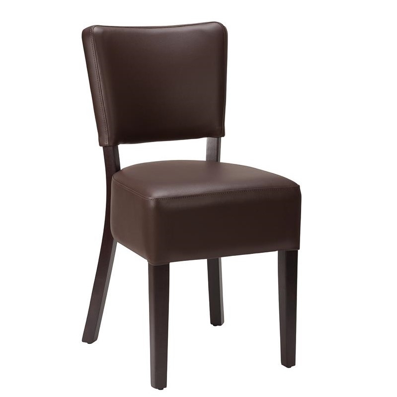 Classic Restaurant Side Chair Brown-0