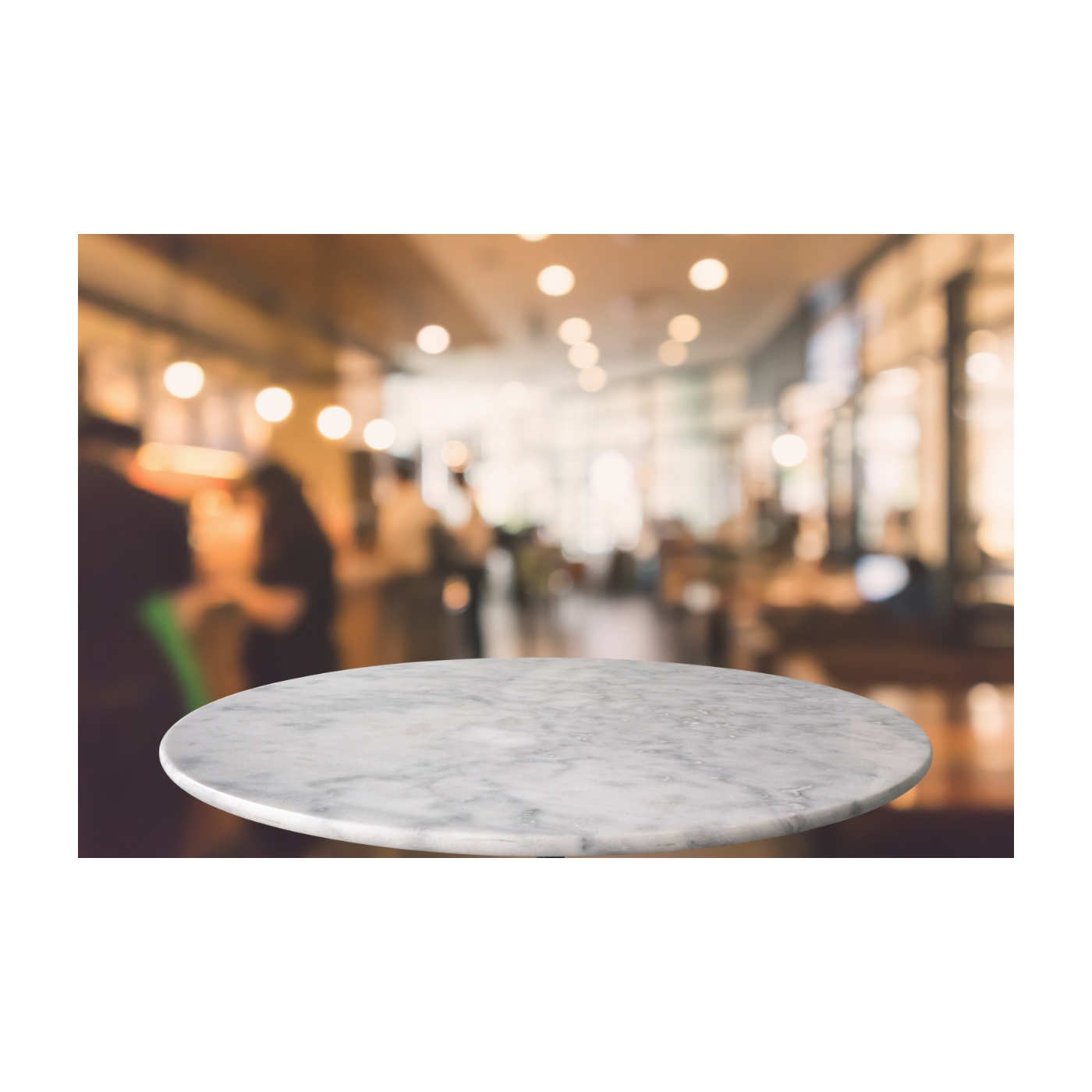 Marble Carrara Top 800mm Round-29770