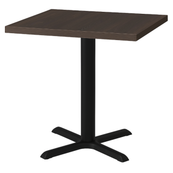 Cross Dining Table Dark Oak Square-0