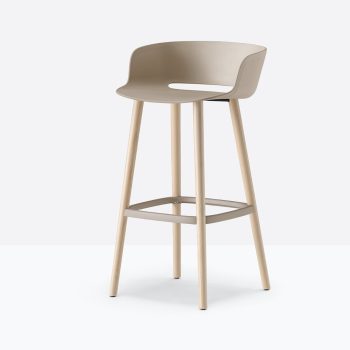Pedrali Babila Wooden Stool Sand-0
