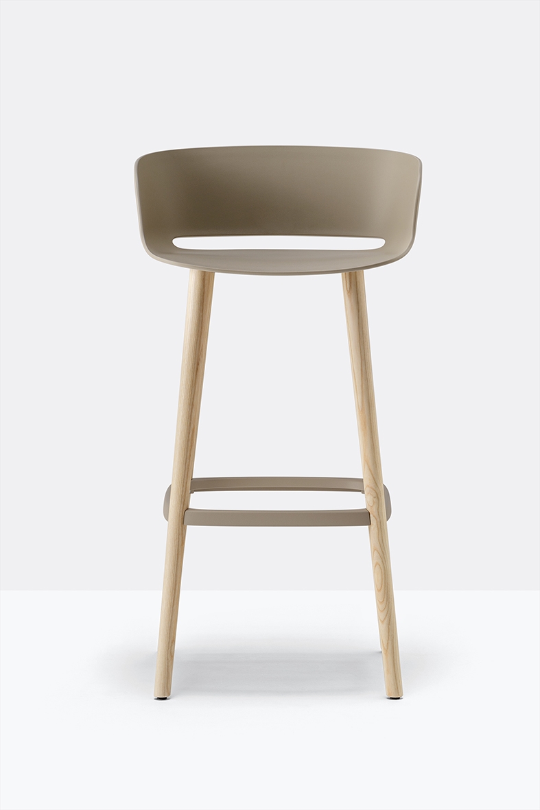 Pedrali Babila Wooden Stool Sand-26309