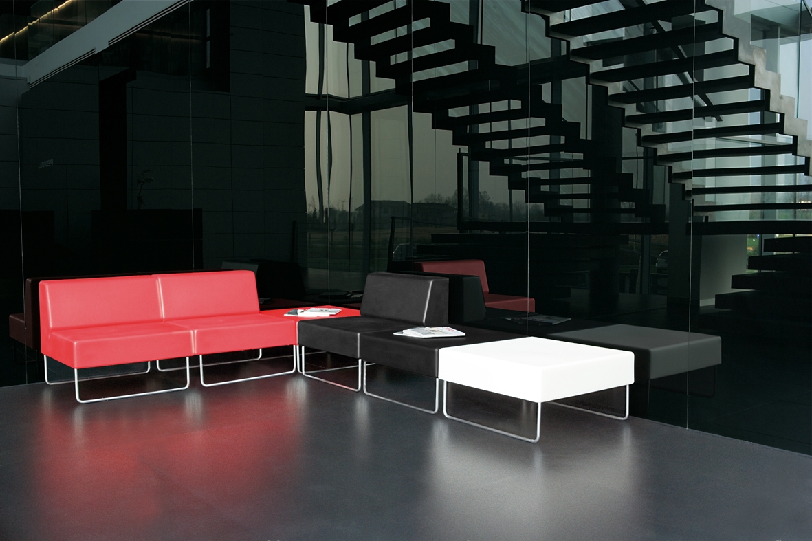 Pedrali Host Lounge Sofa Red-26208
