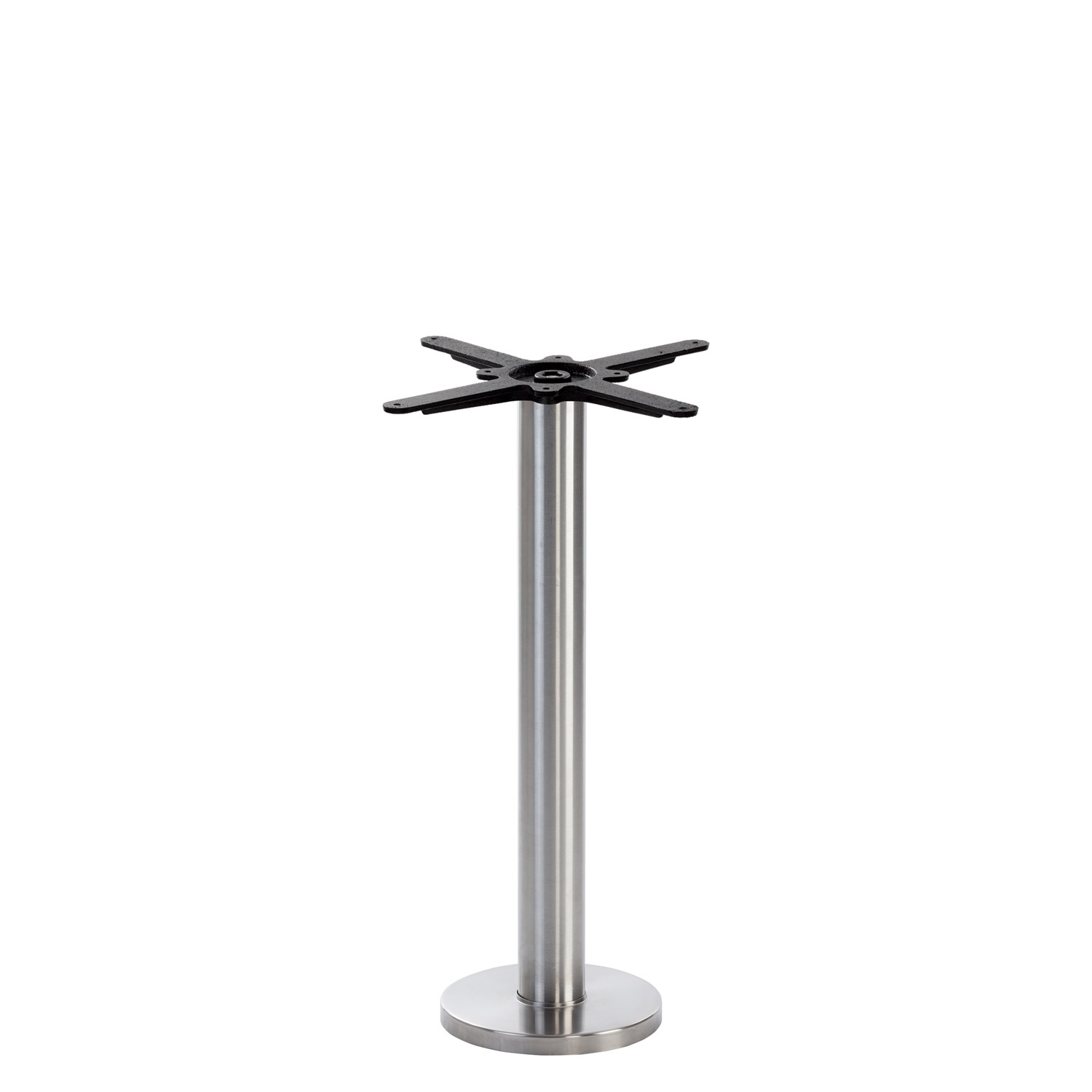 Floor Fixed Table Base Brushed Stainless Steel-28264