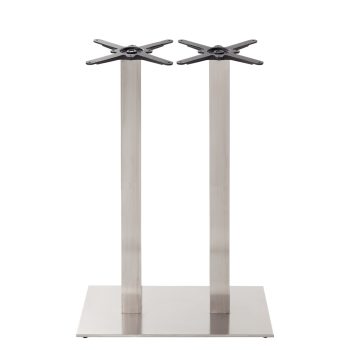 Poseur Height Stainless Steel Table Base Twin-0
