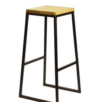 Industrial Brooklyn Stacking Barstool Natural Pine Seat-0