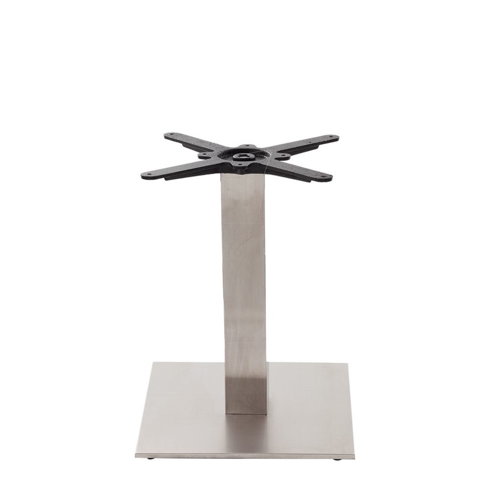 Stainless Steel Square Coffee Height Table Base-0