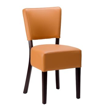 Classic Restaurant Side Chair Ochre Brown-0