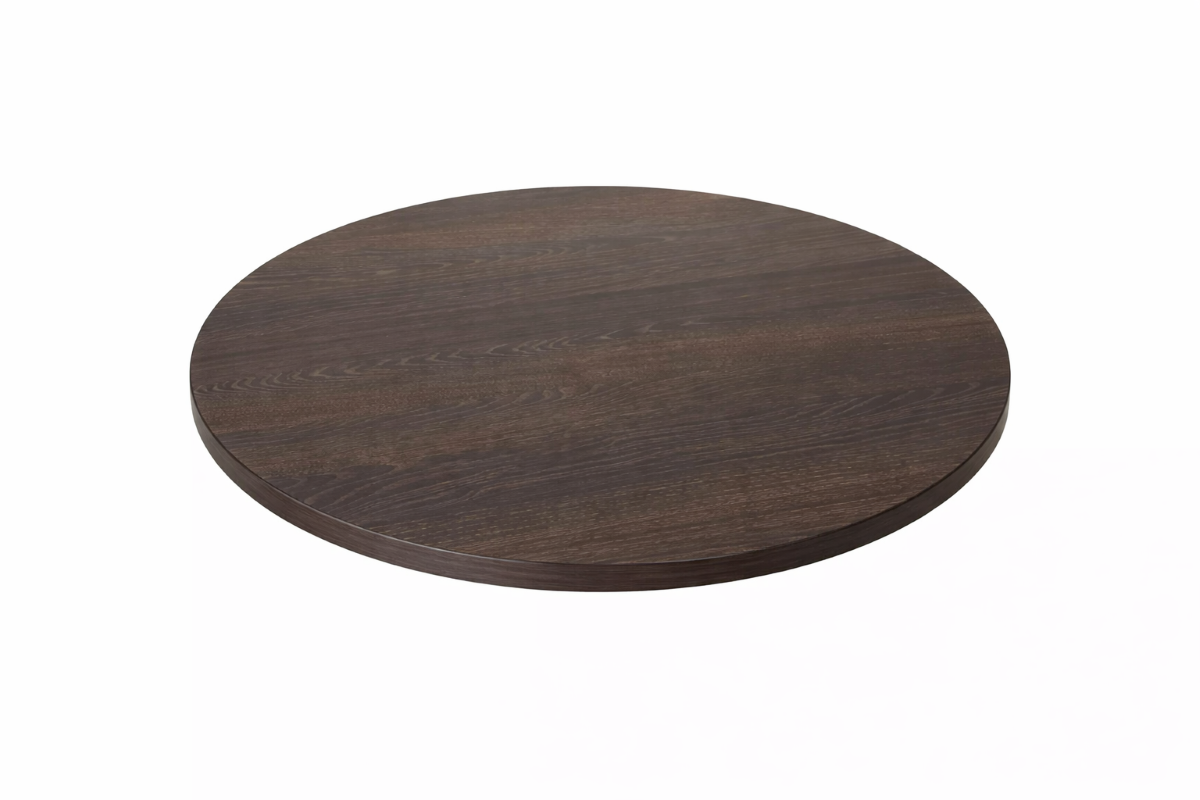 Laminate Table Top Dark Oak 600mm Round-0