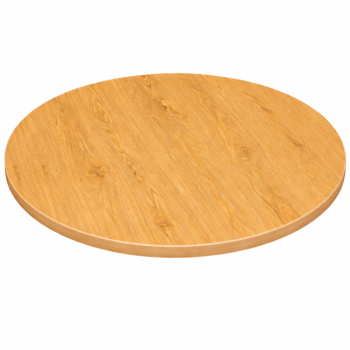 Laminate Table Top Oak 600mm Round-0