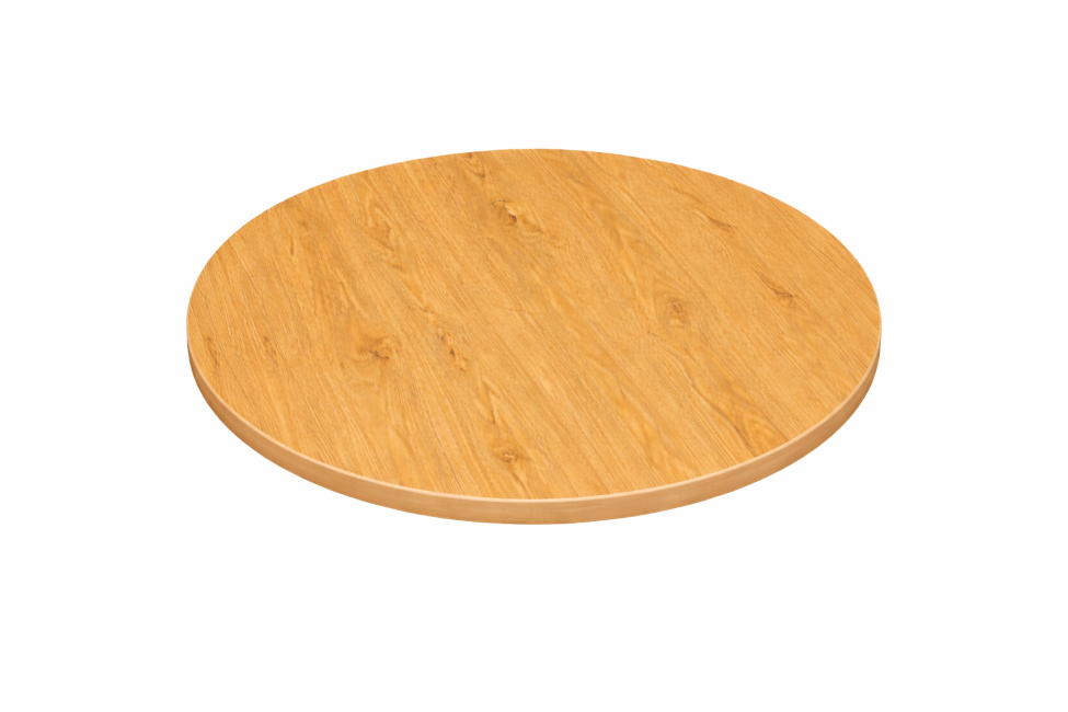 Laminate Table Top Oak 600mm Round-0