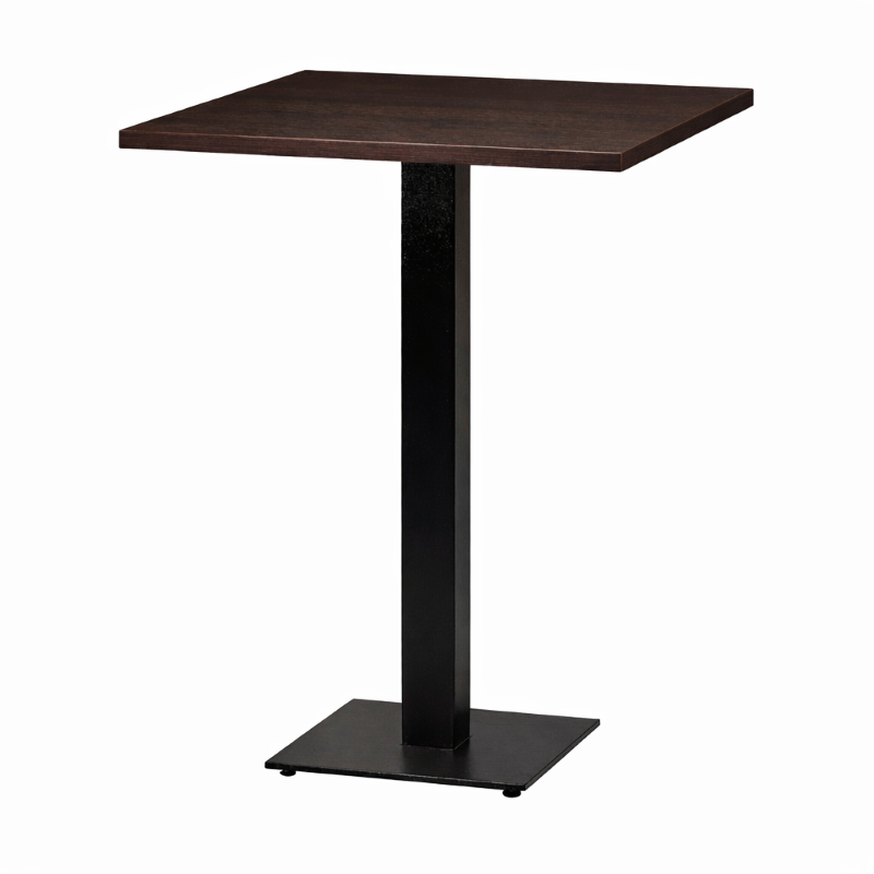 High Bar Table Dark Oak Square-0