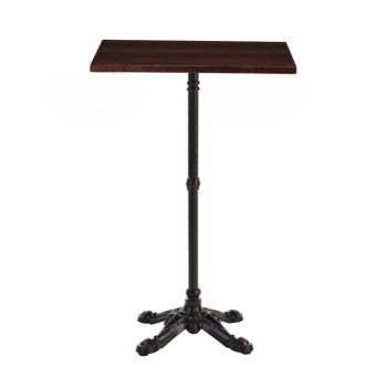 Bistro High Bar Table Dark Oak Square-0