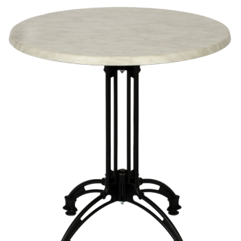 Continental 4 Leg Table Marble Round Werzalit Top-0