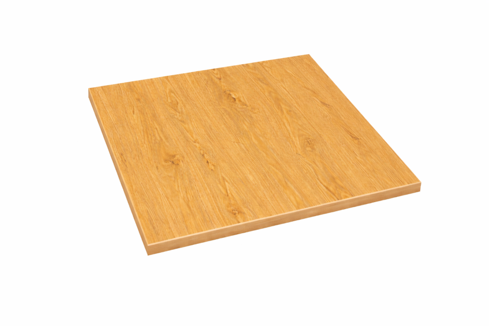 Laminate Table Top Oak 680mm Square-0