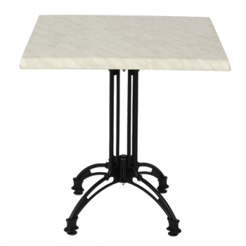 Continental 4 Leg Table Marble Square Werzalit Top-0