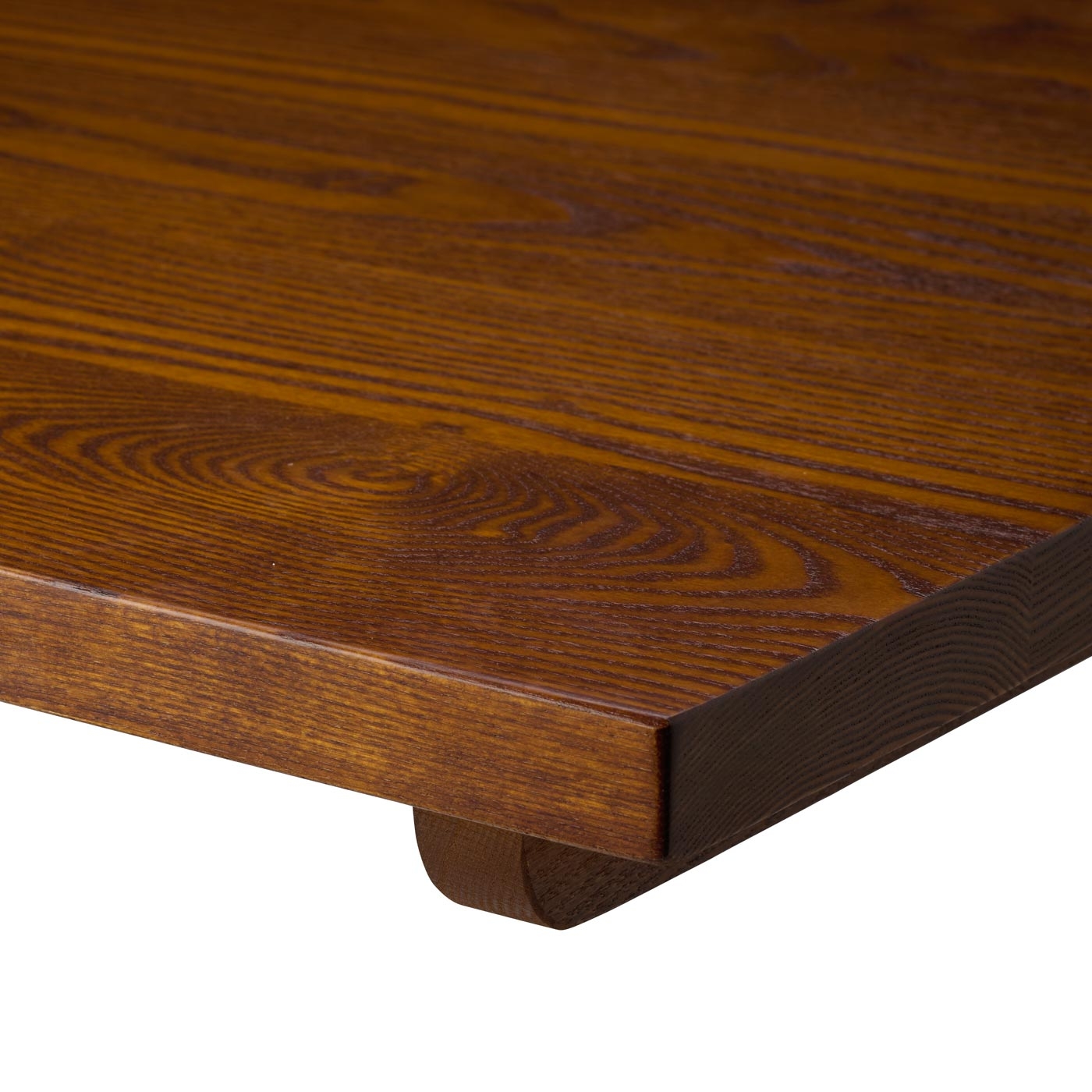 Solid Ash tabletops - Walnut Stained 700mm Square-29744