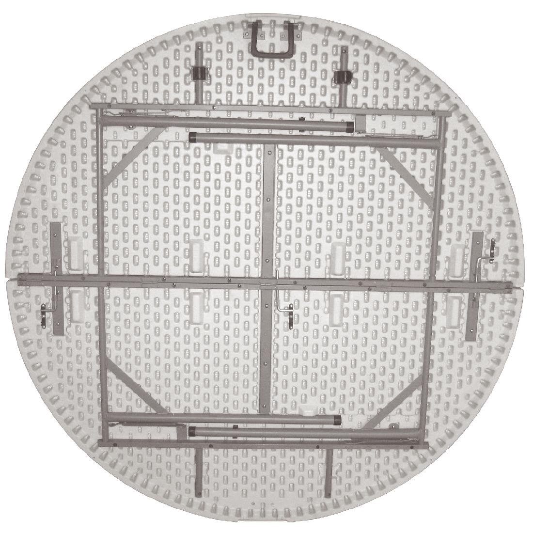 Bolero 5ft Round Folding Table White-31116