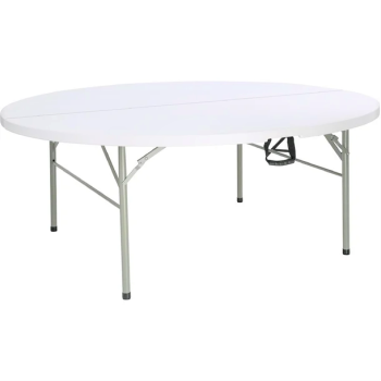 Bolero 5ft Round Folding Table White-0