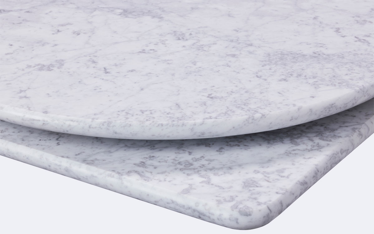 Bistro Dining Table Real Marble Round -31080
