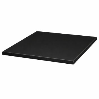 Werzalit Table Top Black 600mm Square-0
