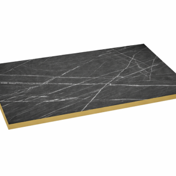 Laminate Top Black Marble Gold Edge 1200 x 680mm-0
