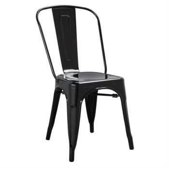 French Bistro Side Chair - Black -0