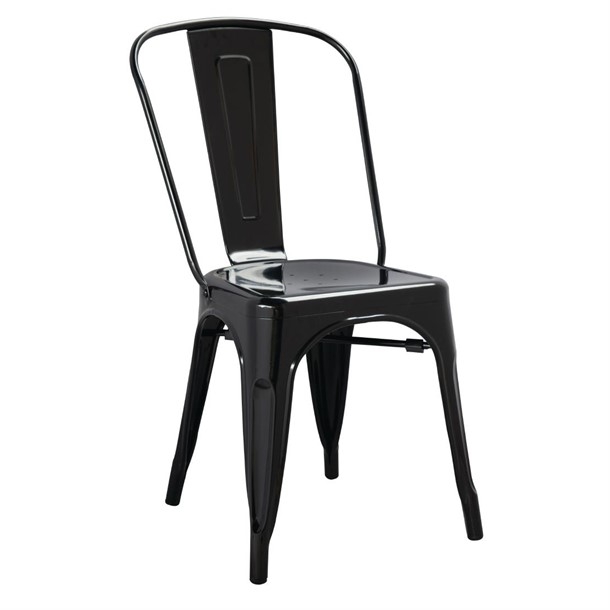 French Bistro Side Chair - Black -0