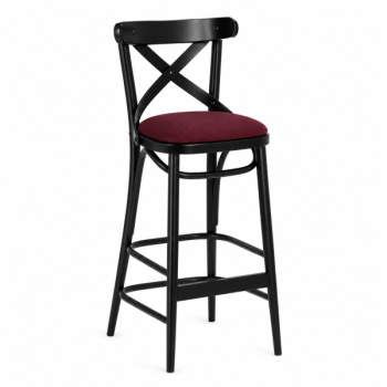 Bentwood Crossback Barstool Upholstered-0