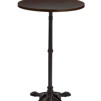 Bistro High Bar Table Dark Oak Round-0