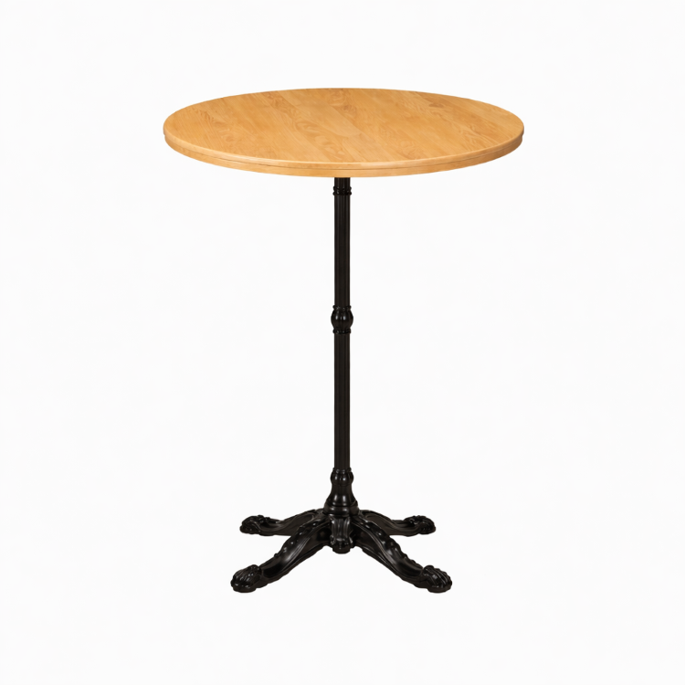 Bistro High Bar Table Oak Round-0