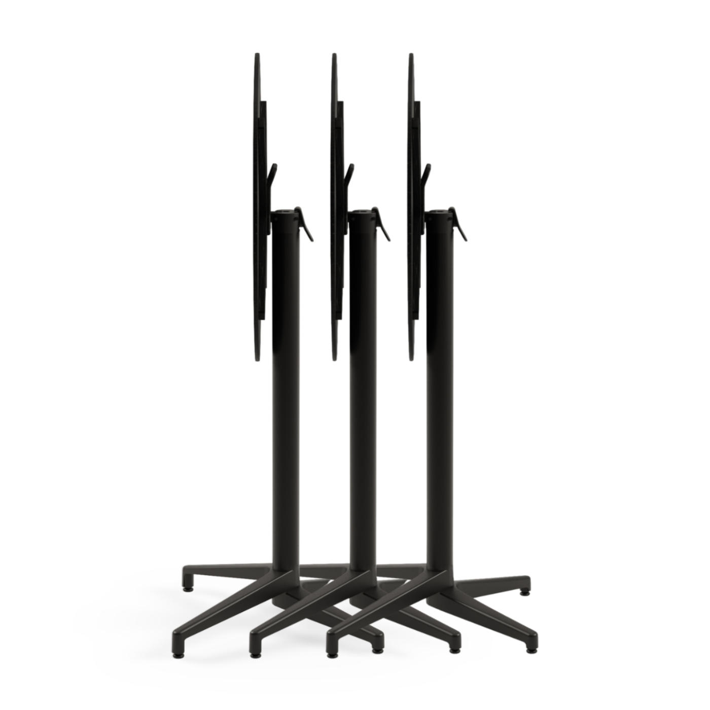 Boom Flip Top Dining Height Table – Black 600mm Round-35237