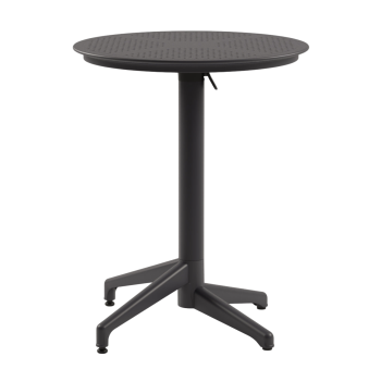 Boom Flip Top Dining Height Table – Black 600mm Round-0
