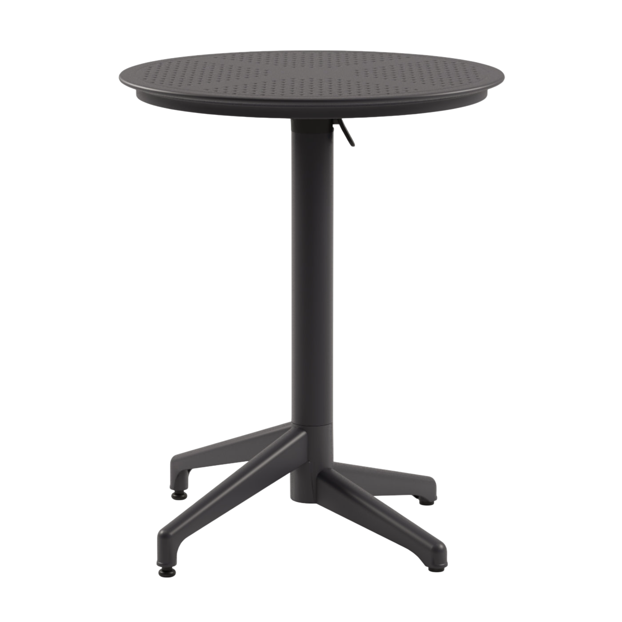 Boom Flip Top Dining Height Table – Black 600mm Round-0