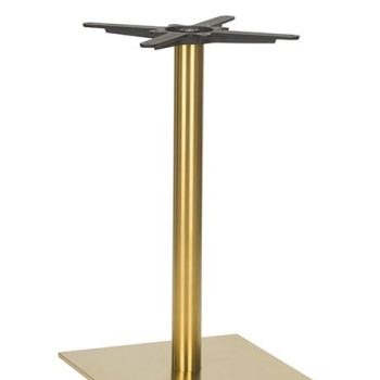 Brass Dining Height Table Base Square-0