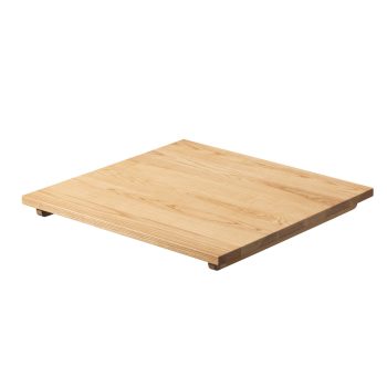 Solid Ash tabletops - Oak Stained 600mm Square-0